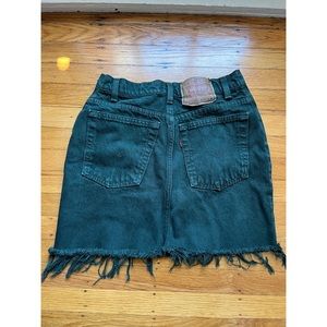 Dark Green Vintage Levi’s Denim Skirt